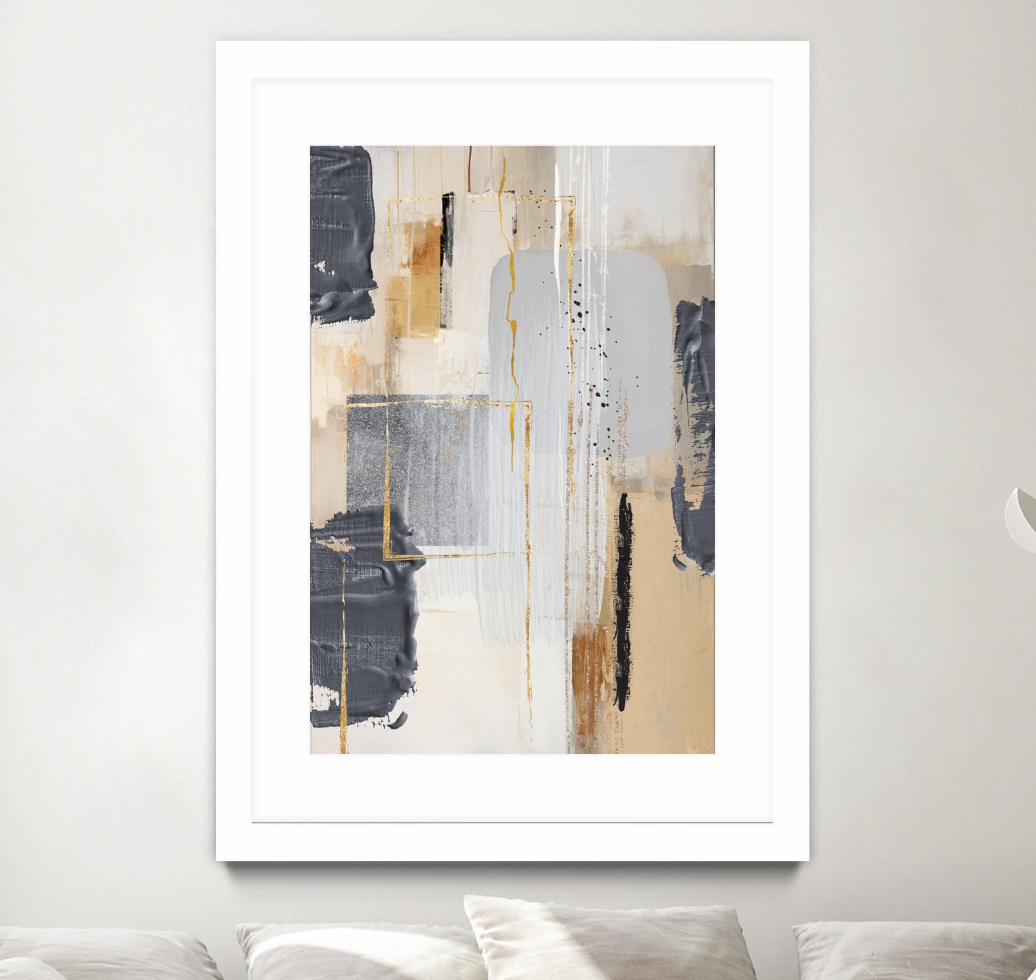 Neutral With Grey 2 by Sally on GIANT ART - illustration sally ann moss