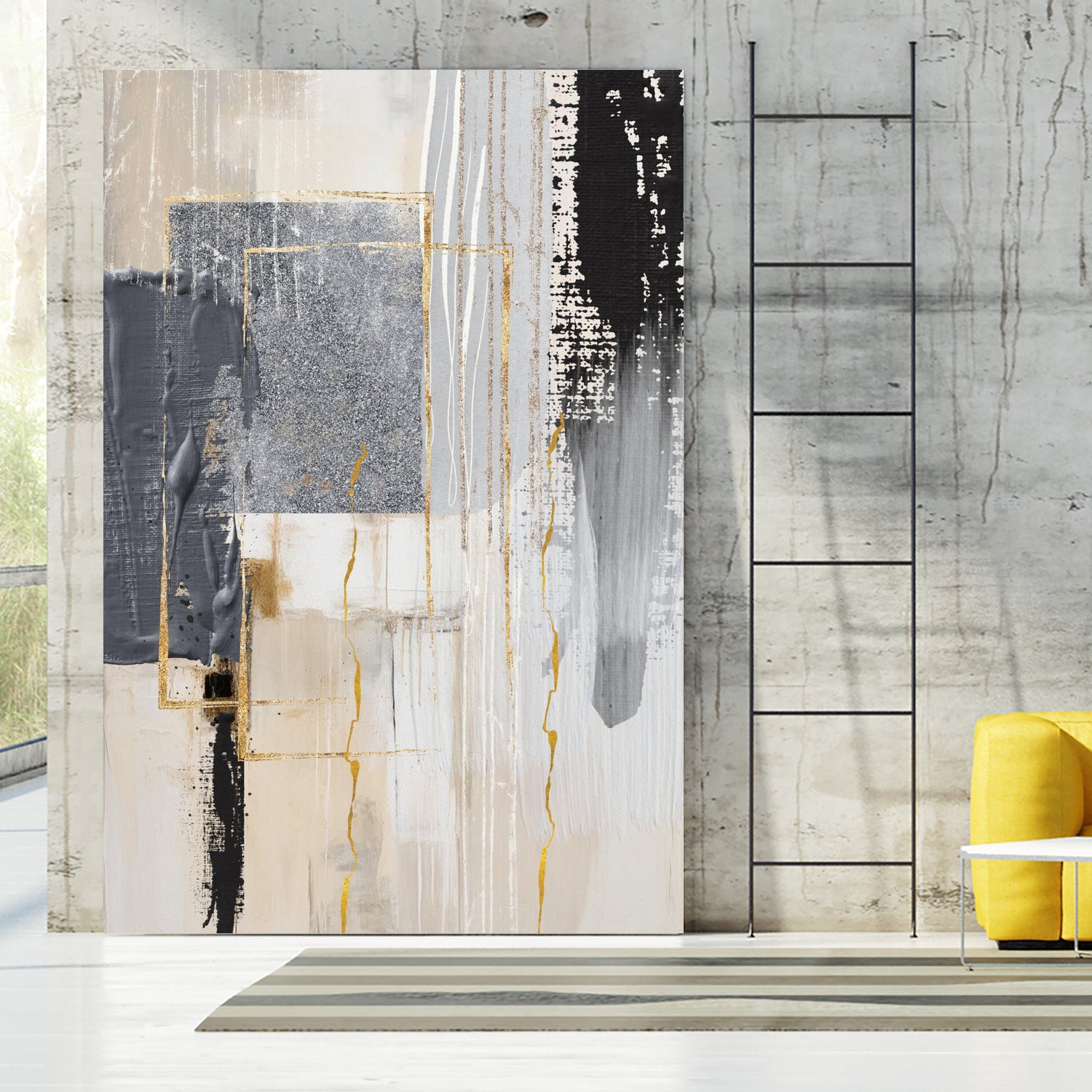 Neutral With Grey 3 by Sally on GIANT ART - illustration sally ann moss