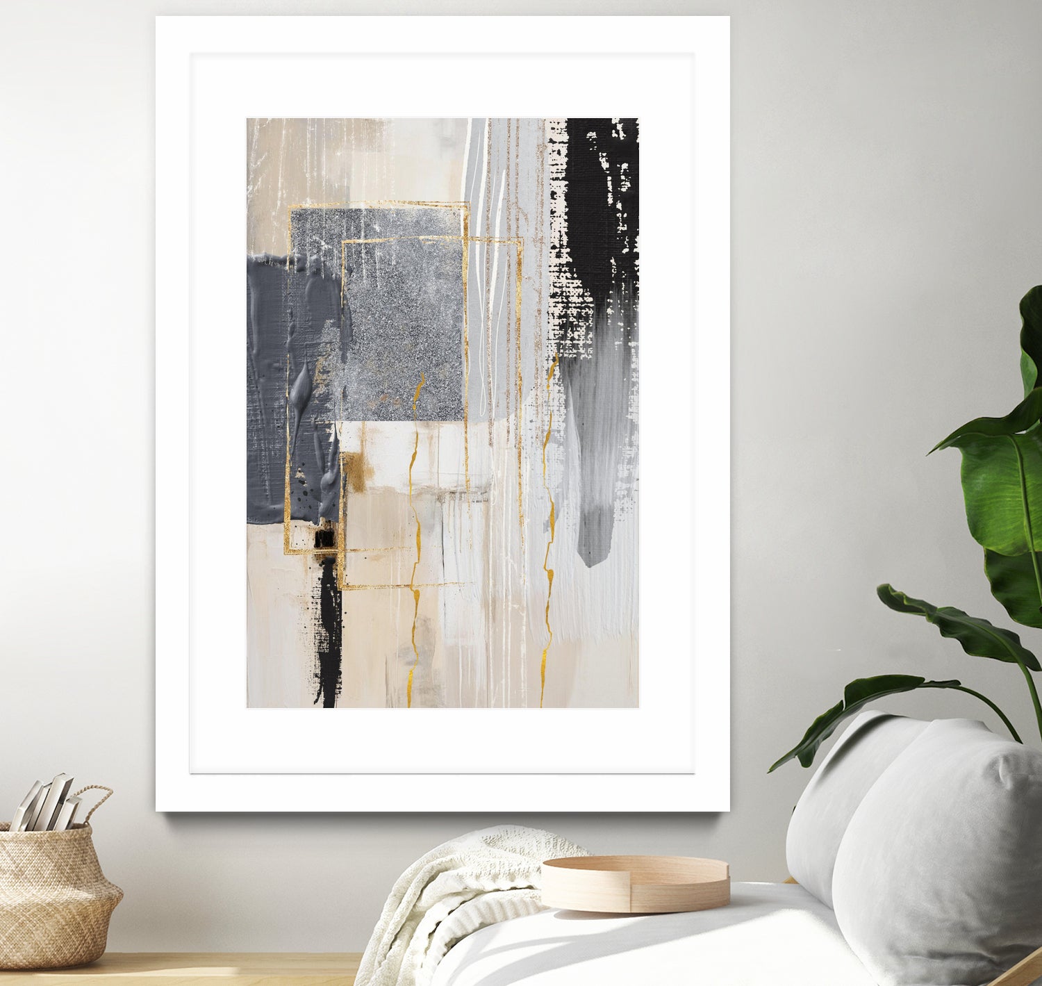 Neutral With Grey 3 by Sally on GIANT ART - illustration sally ann moss