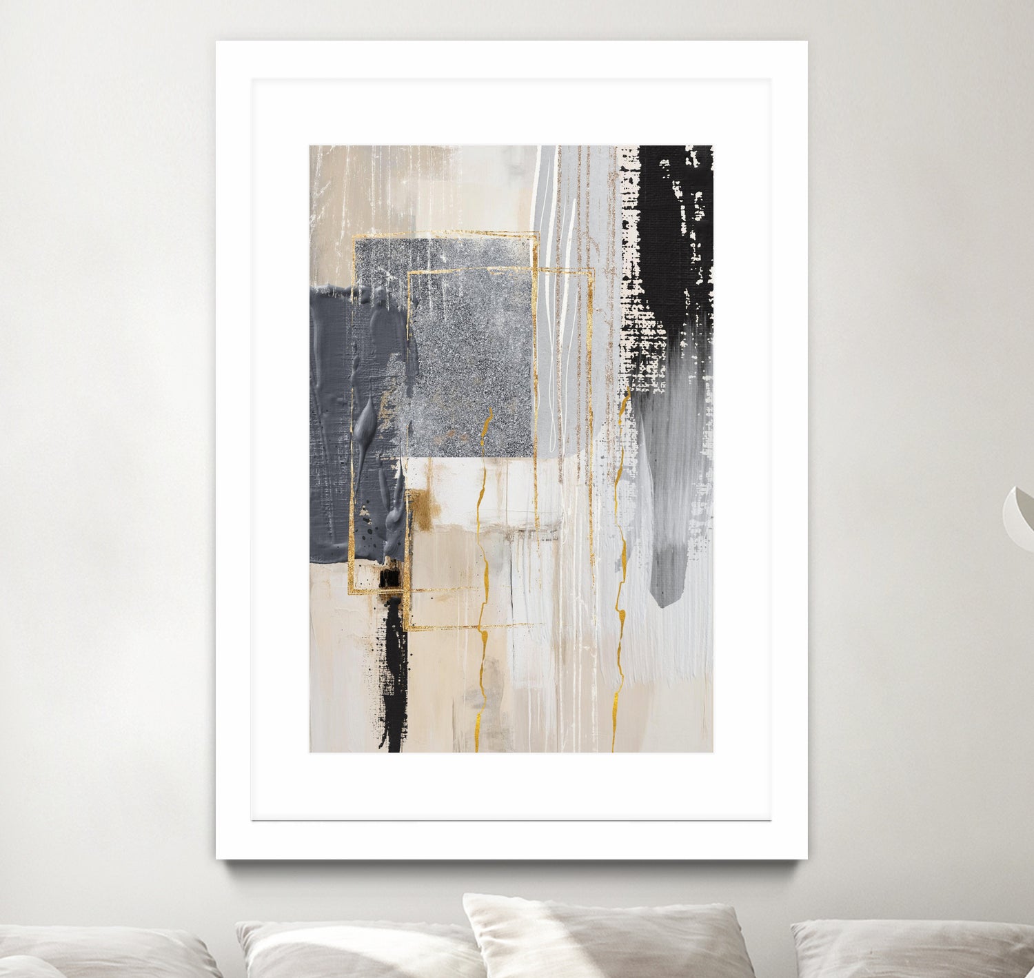 Neutral With Grey 3 by Sally on GIANT ART - illustration sally ann moss