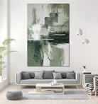 Canvas Greens 1 by Sally on GIANT ART - ann moss