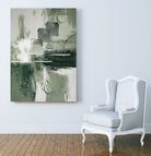 Canvas Greens 1 by Sally on GIANT ART - ann moss