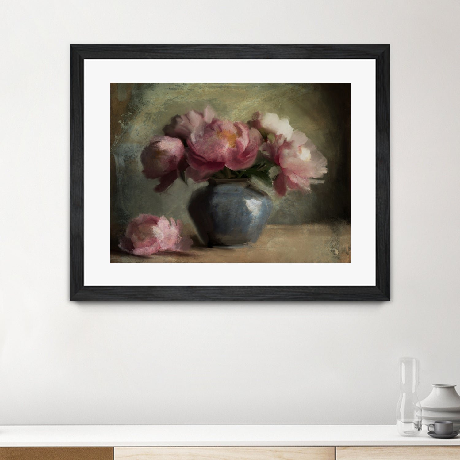 Pivoines En Rose by Dan Hobday on GIANT ART - flowers and plants dan hobday