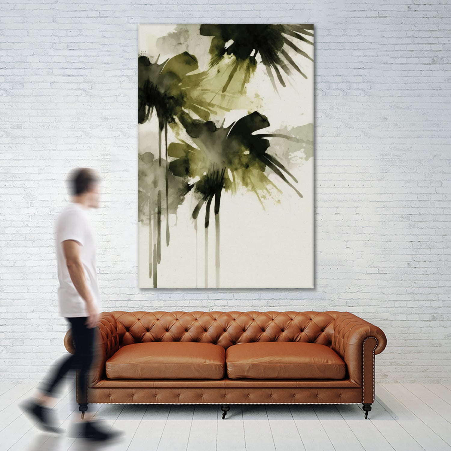 Green flowers no 2 by Treechild on GIANT ART - treechild abstract treechild