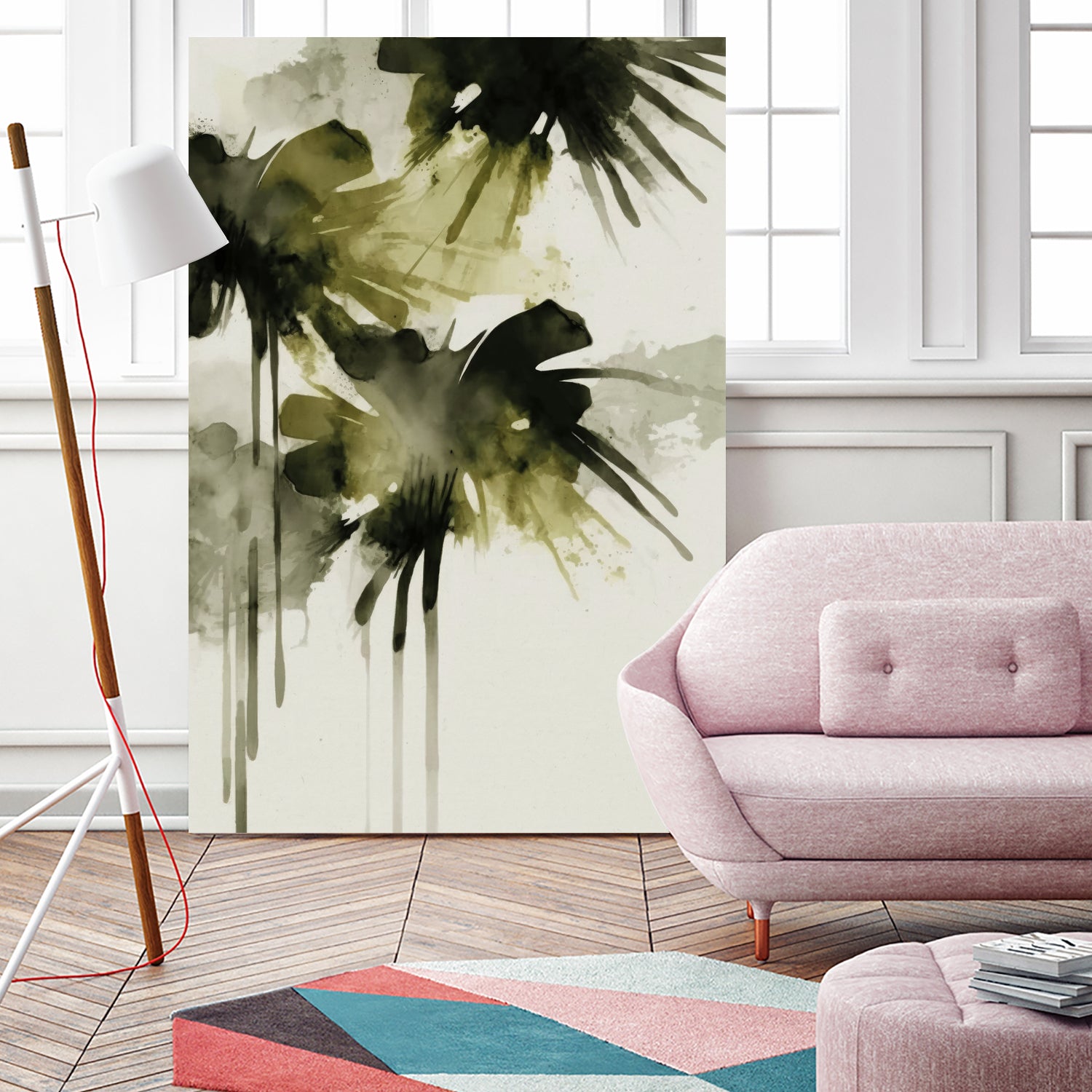 Green flowers no 2 by Treechild on GIANT ART - treechild abstract treechild