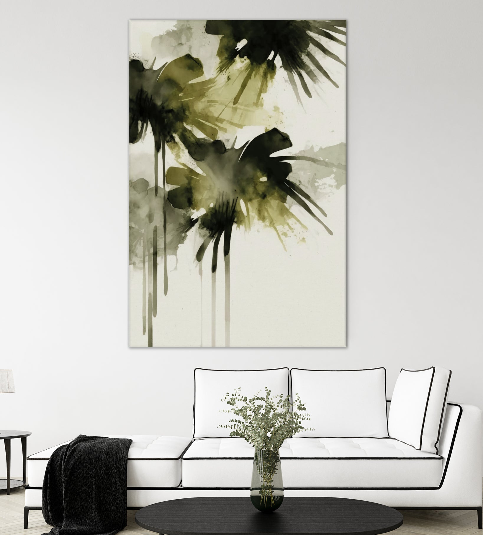 Green flowers no 2 by Treechild on GIANT ART - treechild abstract treechild