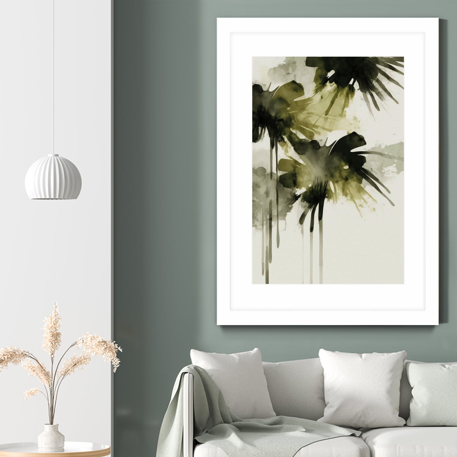 Green flowers no 2 by Treechild on GIANT ART - treechild abstract treechild