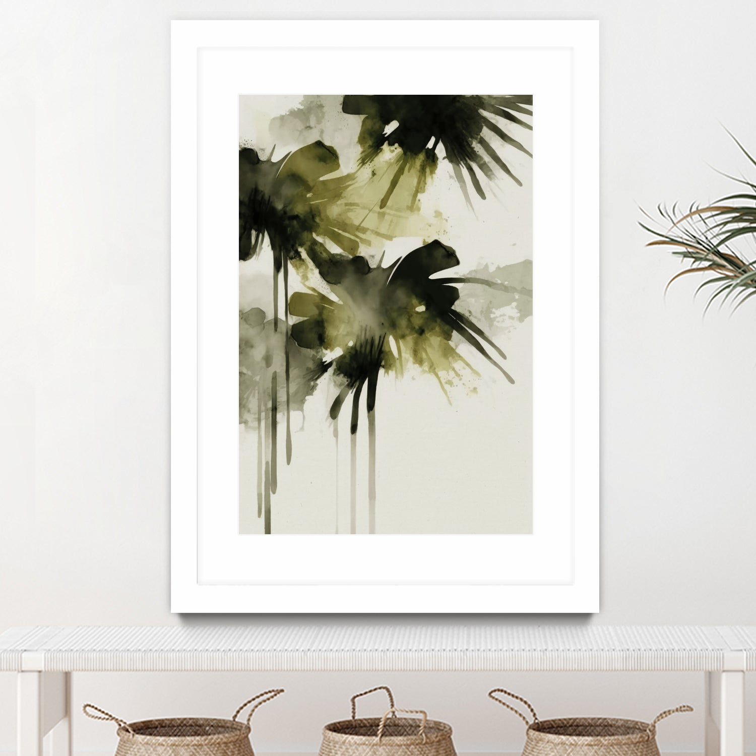 Green flowers no 2 by Treechild on GIANT ART - treechild abstract treechild