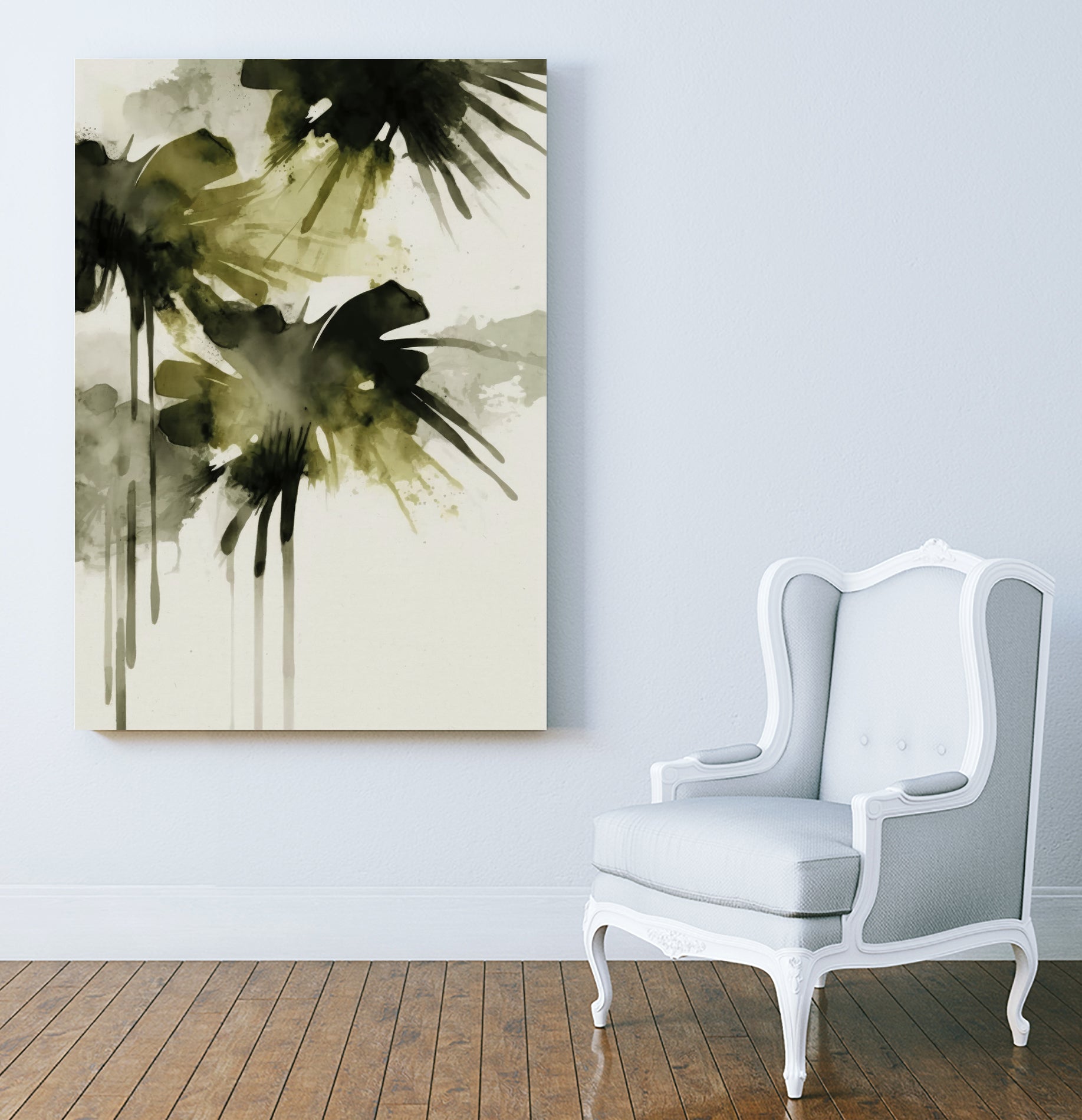 Green flowers no 2 by Treechild on GIANT ART - treechild abstract treechild