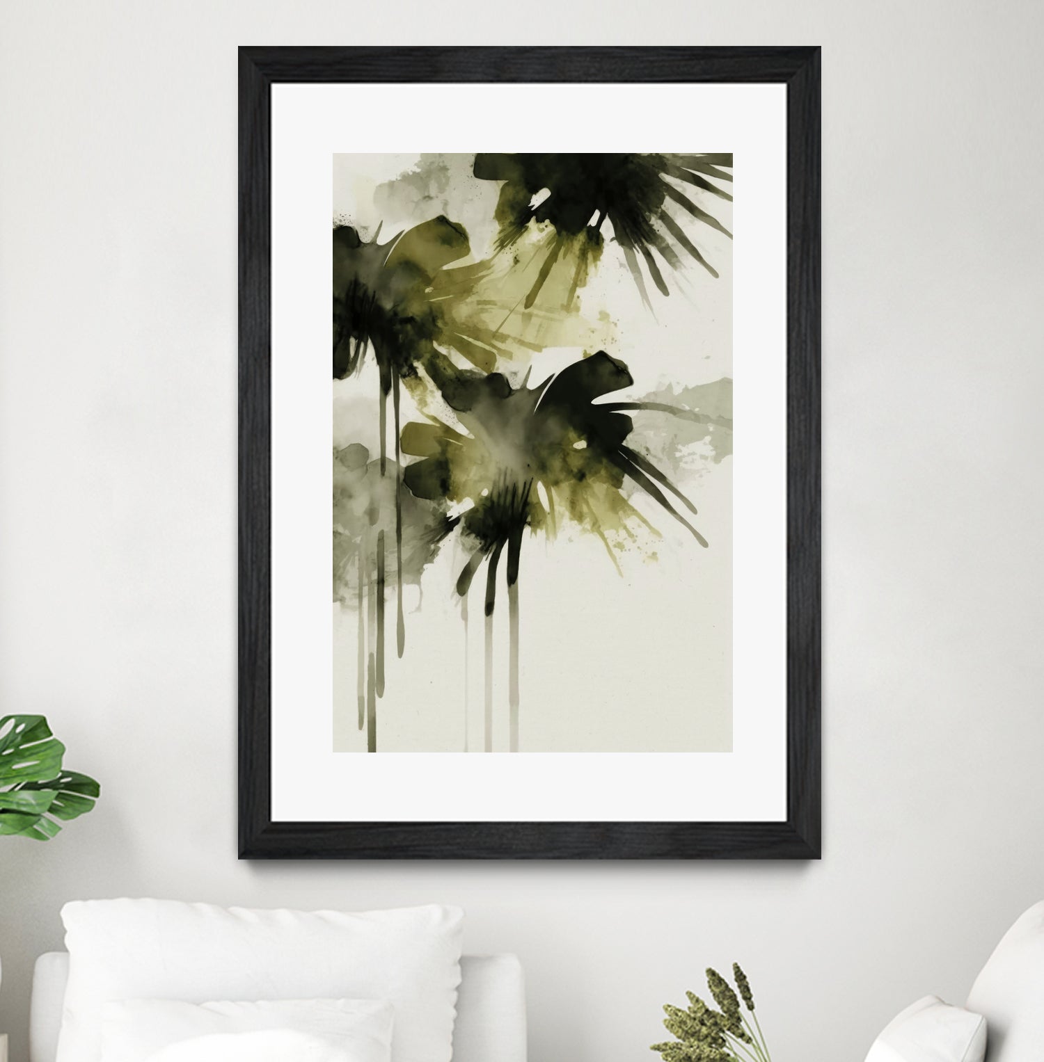 Green flowers no 2 by Treechild on GIANT ART - treechild abstract treechild