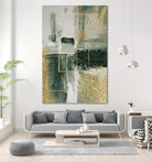 Green and Gold Moment 3 by Sally on GIANT ART - illustration sally ann moss