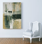 Green and Gold Moment 3 by Sally on GIANT ART - illustration sally ann moss