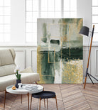 Green and Gold Moment 3 by Sally on GIANT ART - illustration sally ann moss