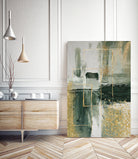 Green and Gold Moment 3 by Sally on GIANT ART - illustration sally ann moss