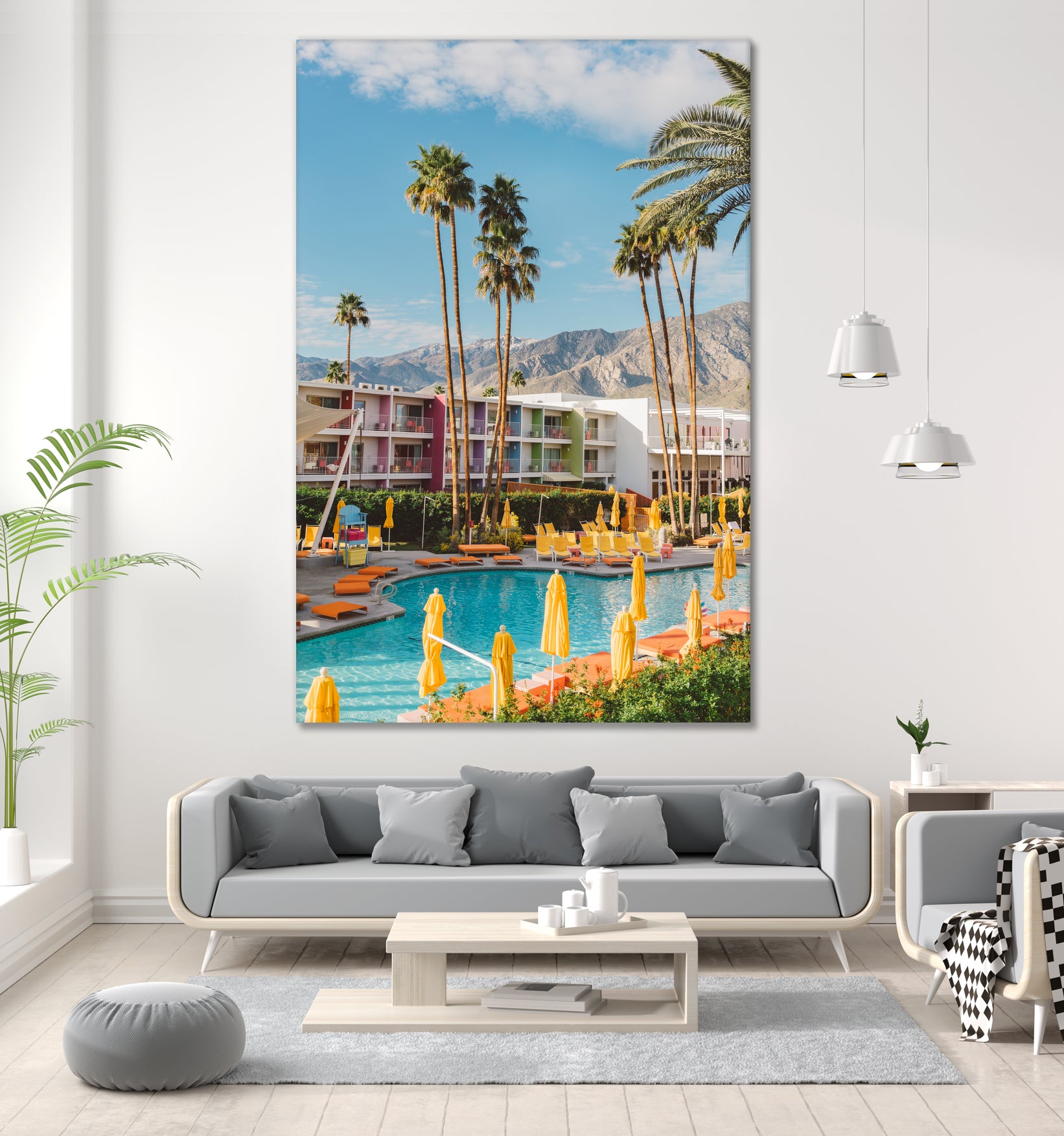 Palm Springs Saguaro by Bethany on GIANT ART - bleu botanical px2758276