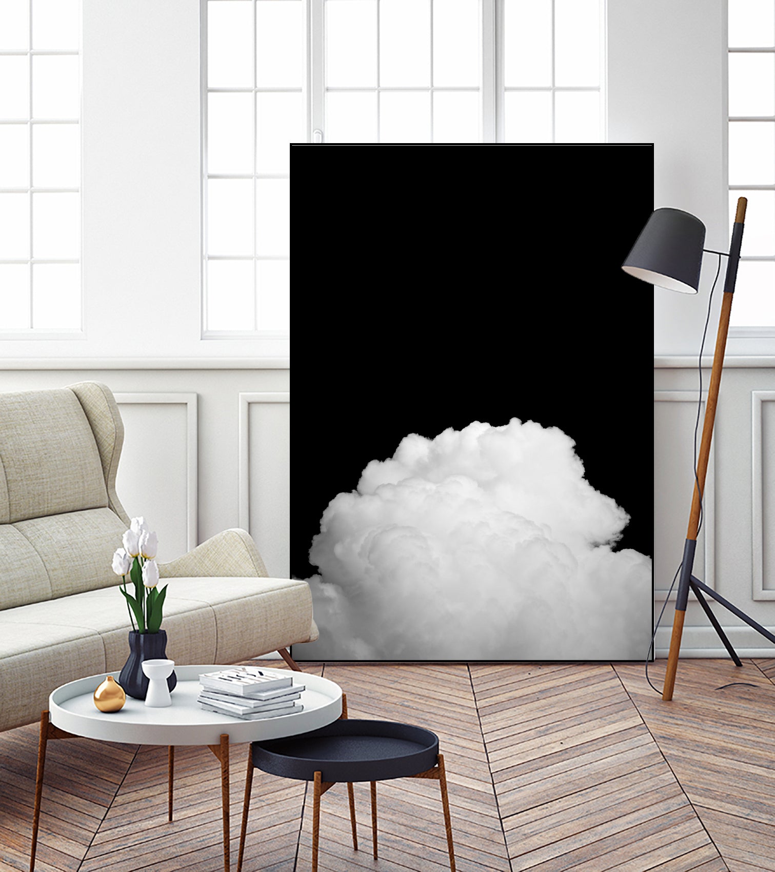 Black Clouds II by Tal Paz-Fridman on GIANT ART - black and white landscape black and white
