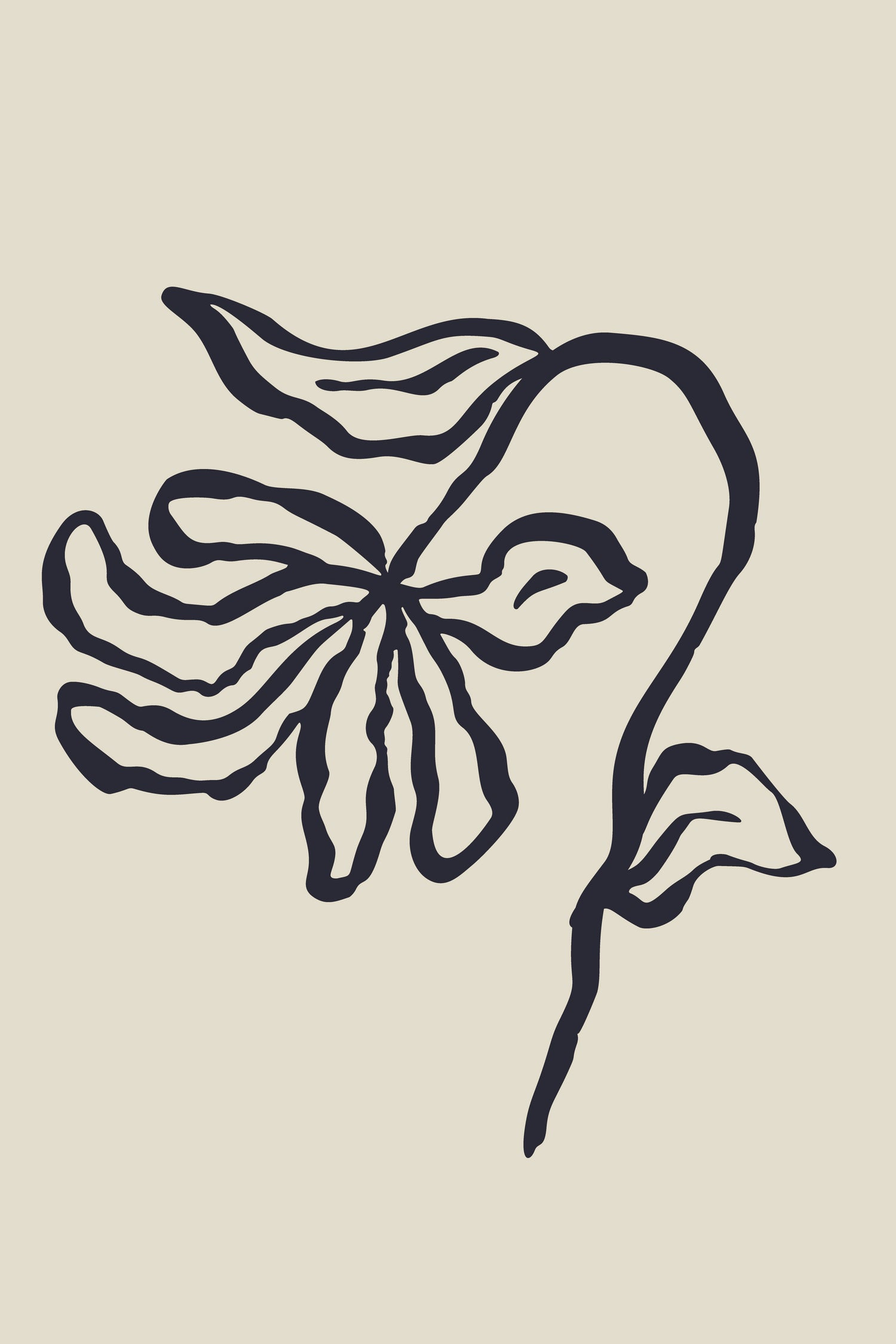 Sketchy Flower Poster 24 by Anna Rose on GIANT ART - flowers and plants sketch