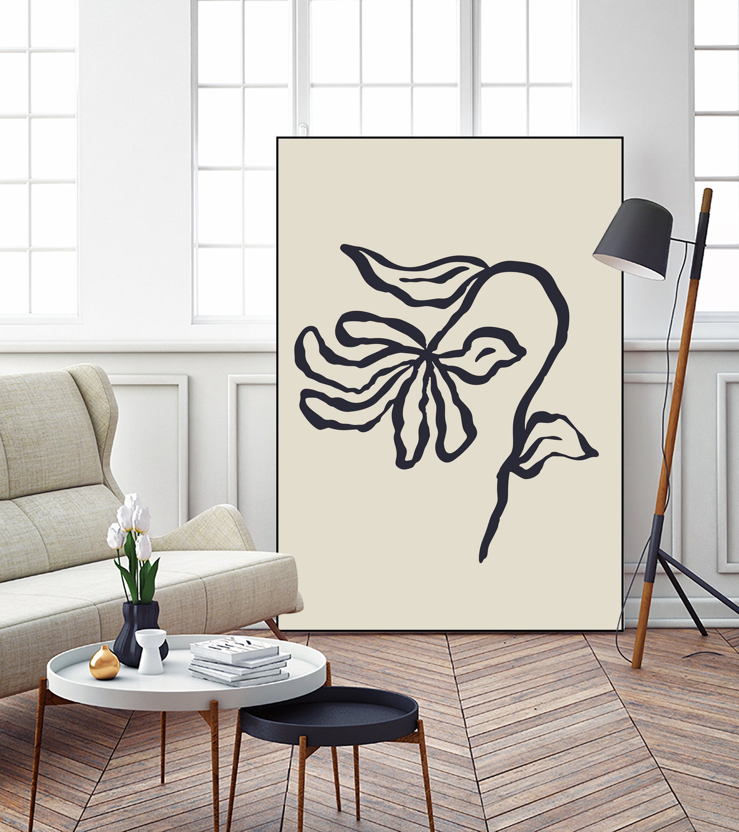 Sketchy Flower Poster 24 by Anna Rose on GIANT ART - flowers and plants sketch