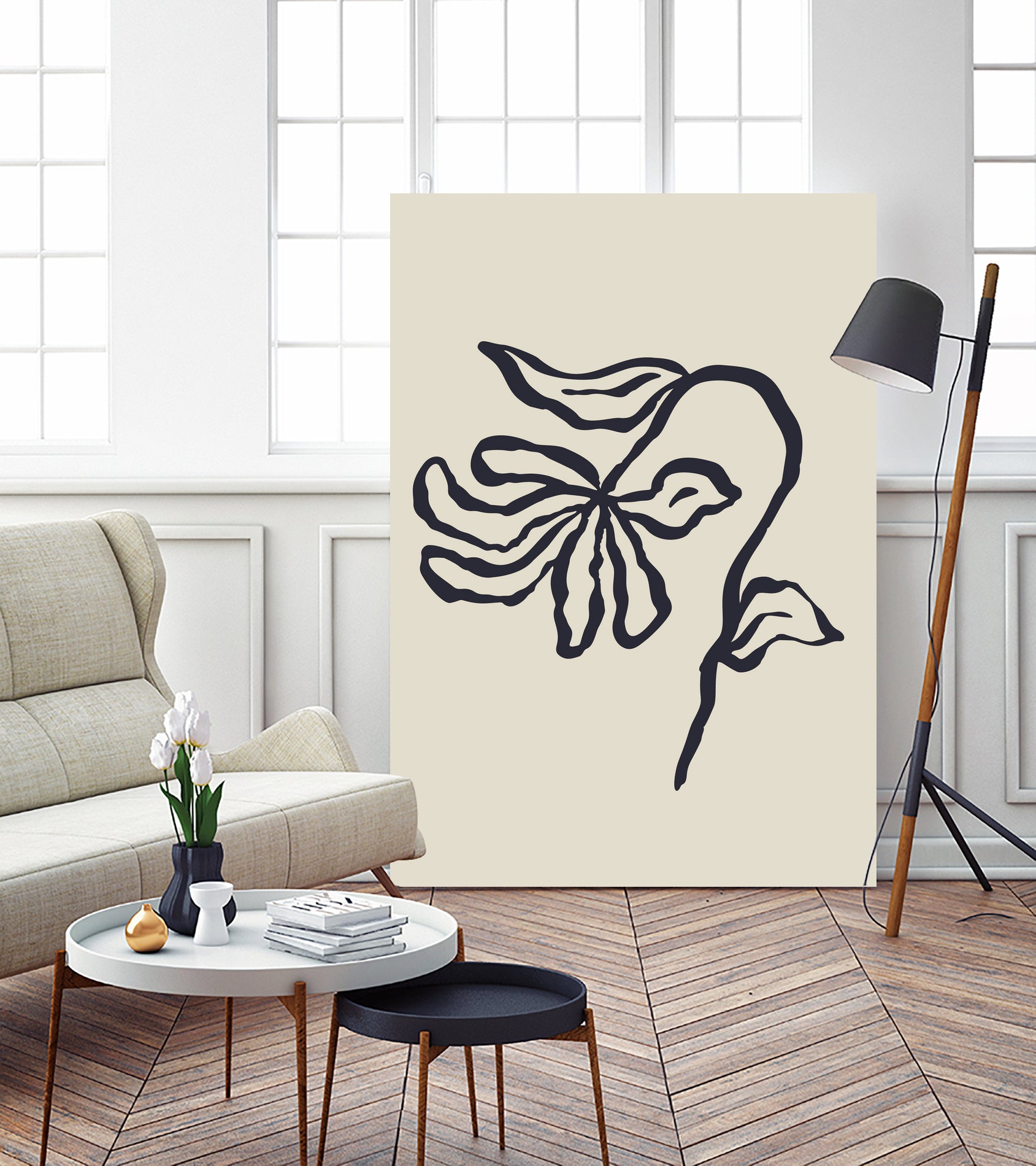 Sketchy Flower Poster 24 by Anna Rose on GIANT ART - flowers and plants sketch