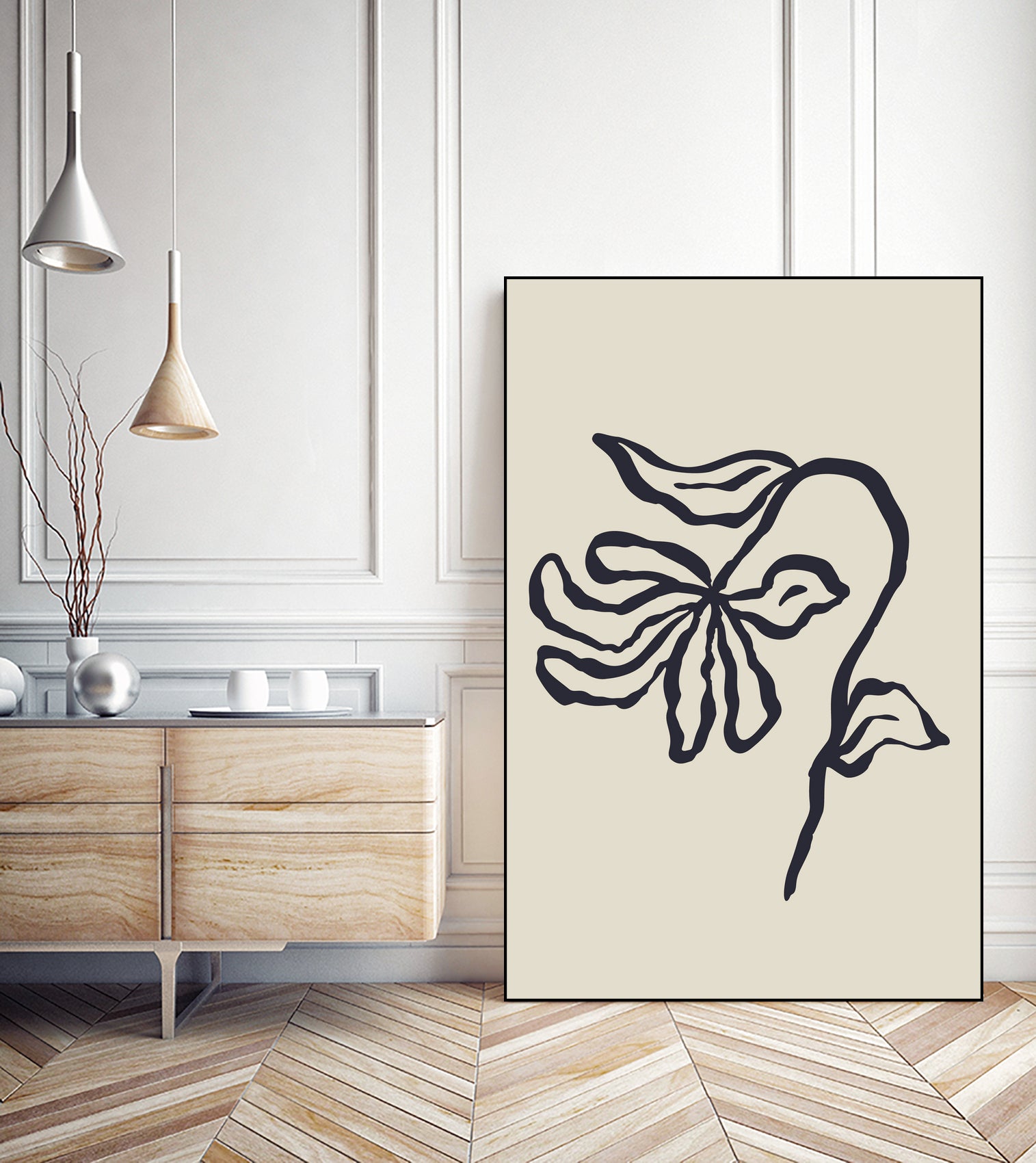 Sketchy Flower Poster 24 by Anna Rose on GIANT ART - flowers and plants sketch