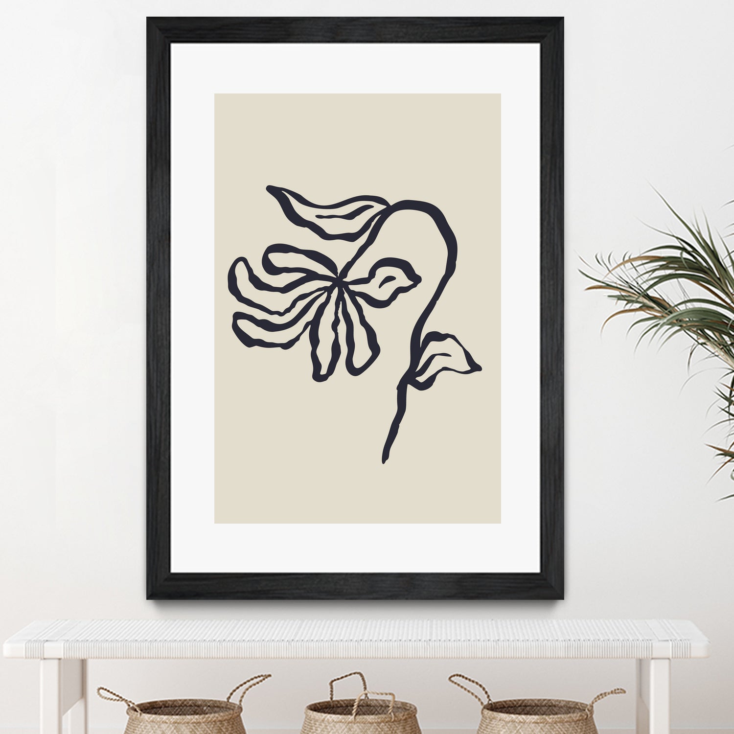 Sketchy Flower Poster 24 by Anna Rose on GIANT ART - flowers and plants sketch