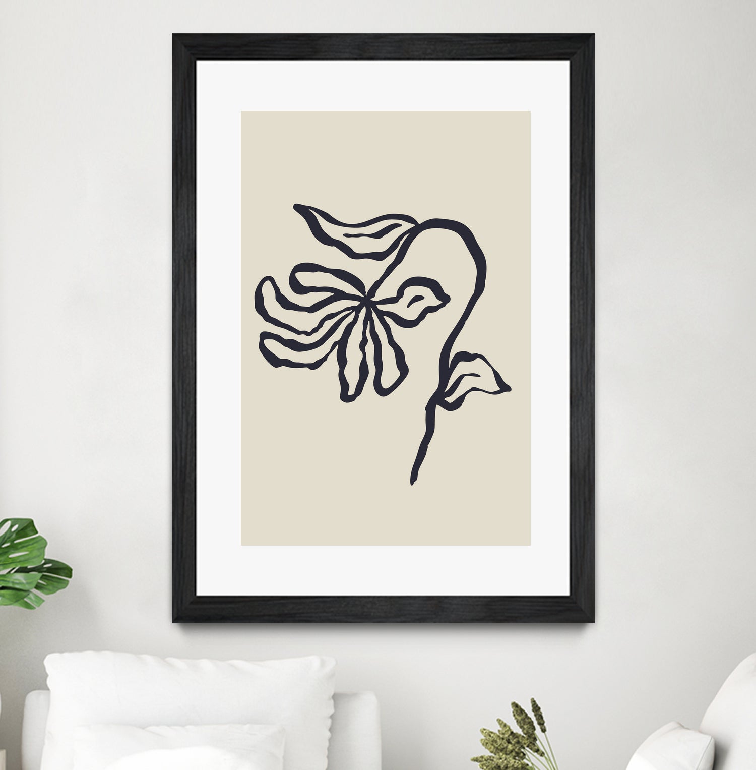 Sketchy Flower Poster 24 by Anna Rose on GIANT ART - flowers and plants sketch