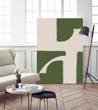 Green Beige Modern by THE on GIANT ART - illustration drawing