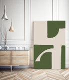 Green Beige Modern by THE on GIANT ART - illustration drawing