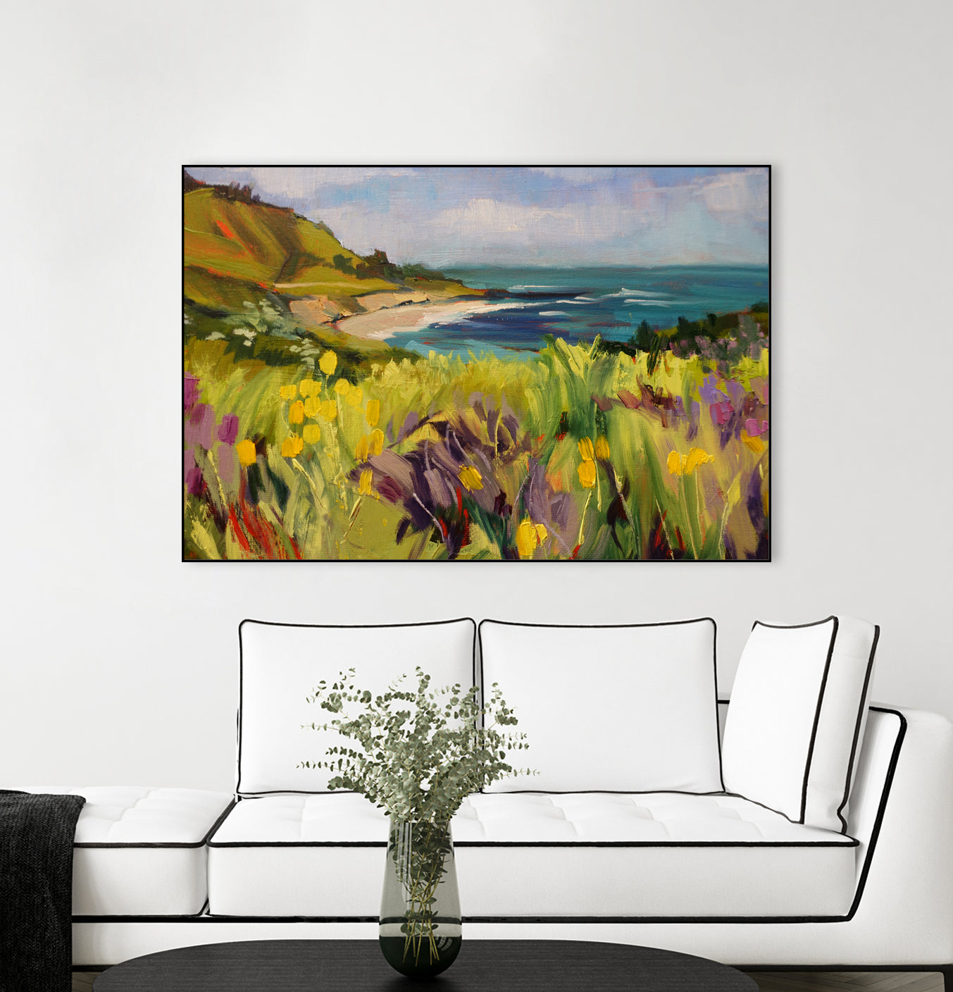 Coastal California  by Maxine Shore  on GIANT ART - green landscape  coast