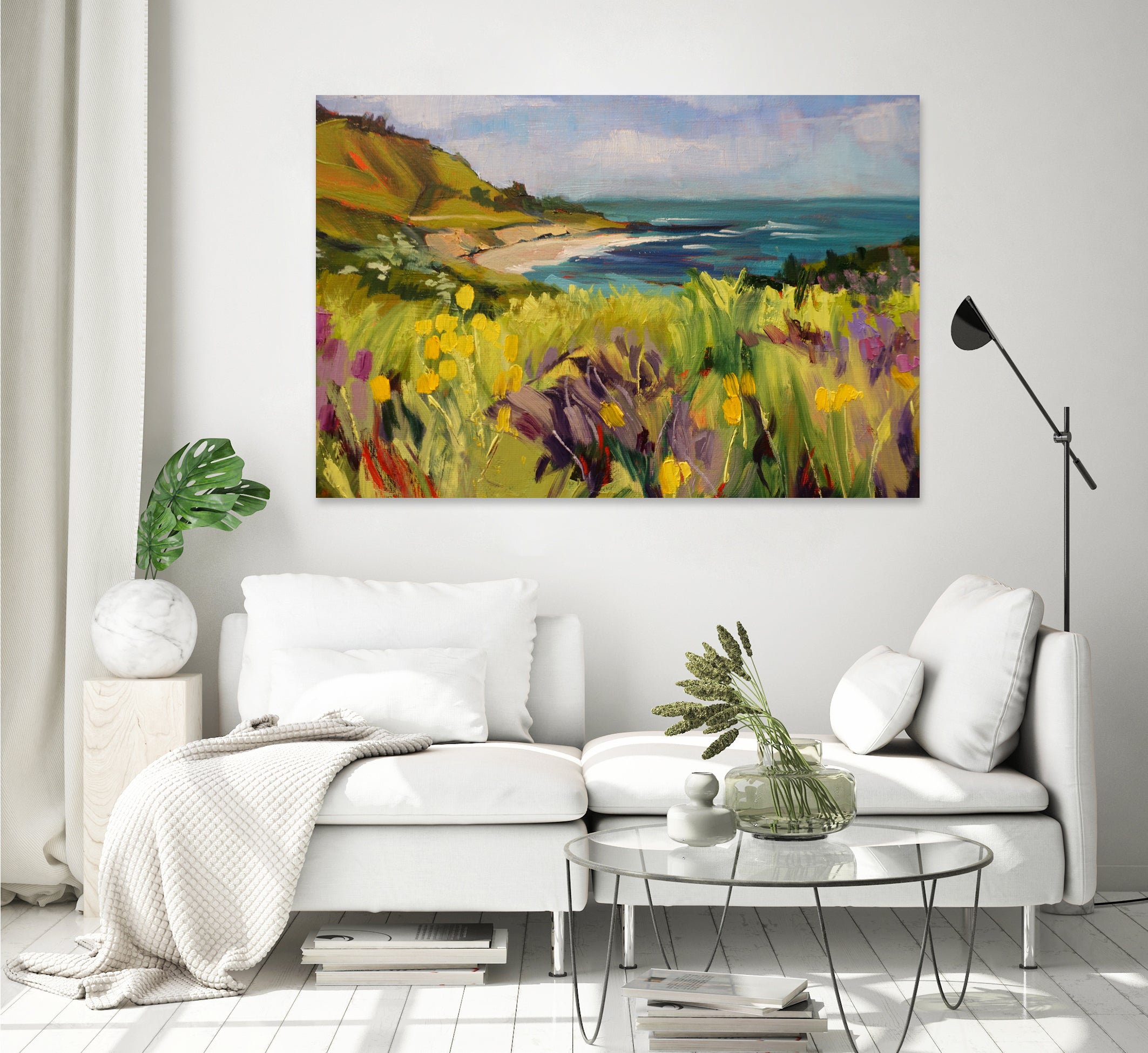 Coastal California  by Maxine Shore  on GIANT ART - green landscape  coast