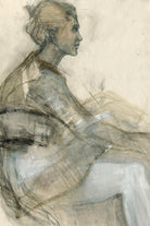 Sketch of a Woman Figure by Ute Rathmann on GIANT ART - portrait drawing figurative portrait drawing