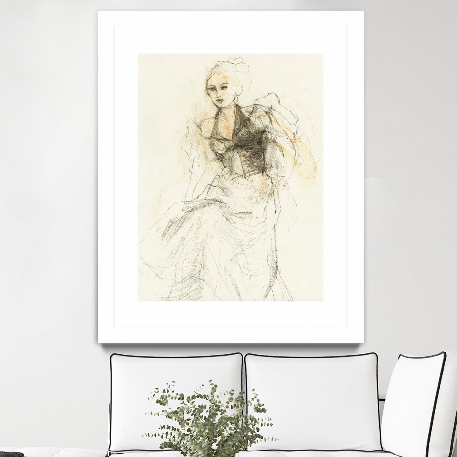 Elegant Sketching by Ute Rathmann on GIANT ART - 5002 illustration