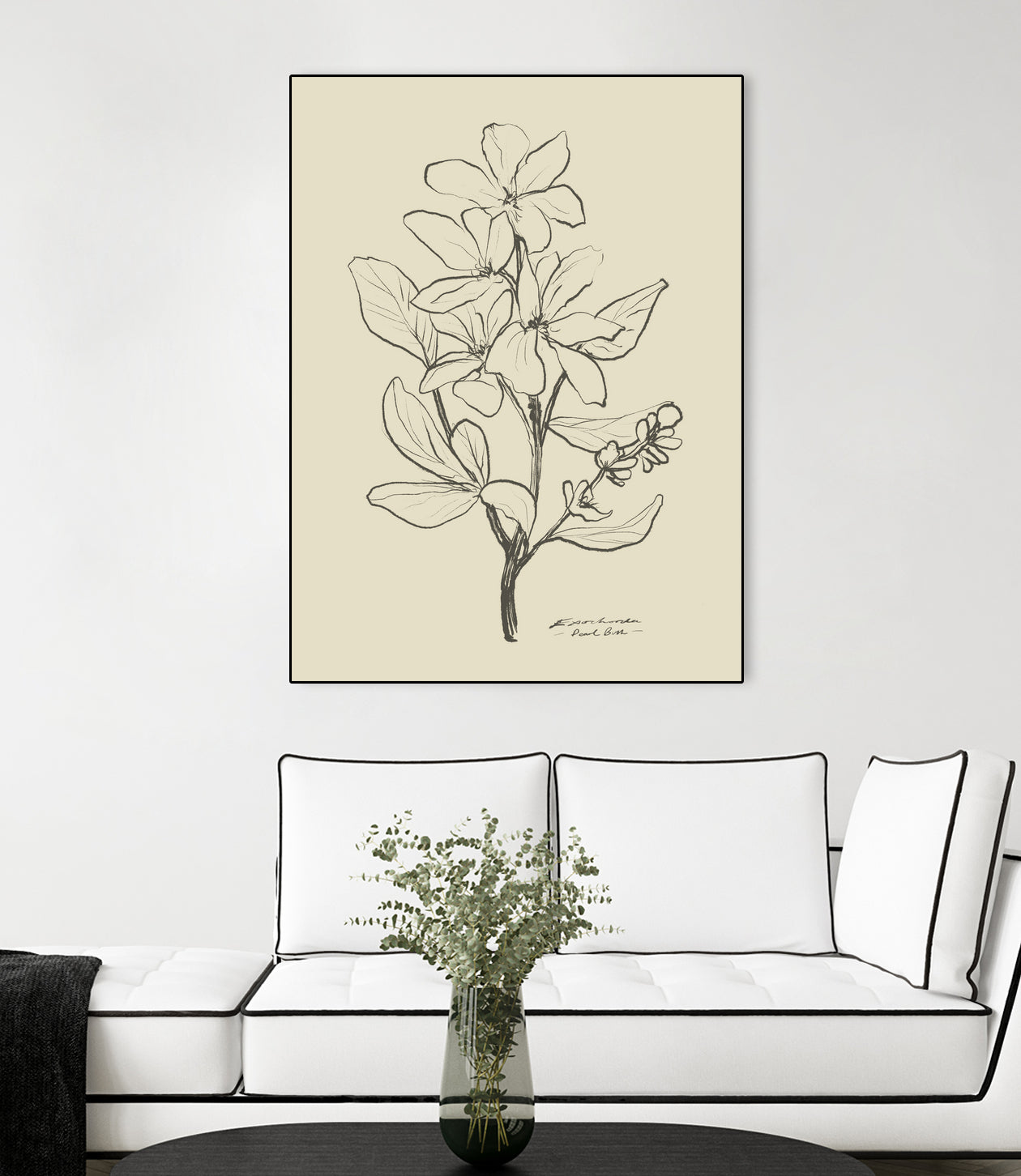 Floral 1 by Dan Hobday on GIANT ART - flowers and plants sketch