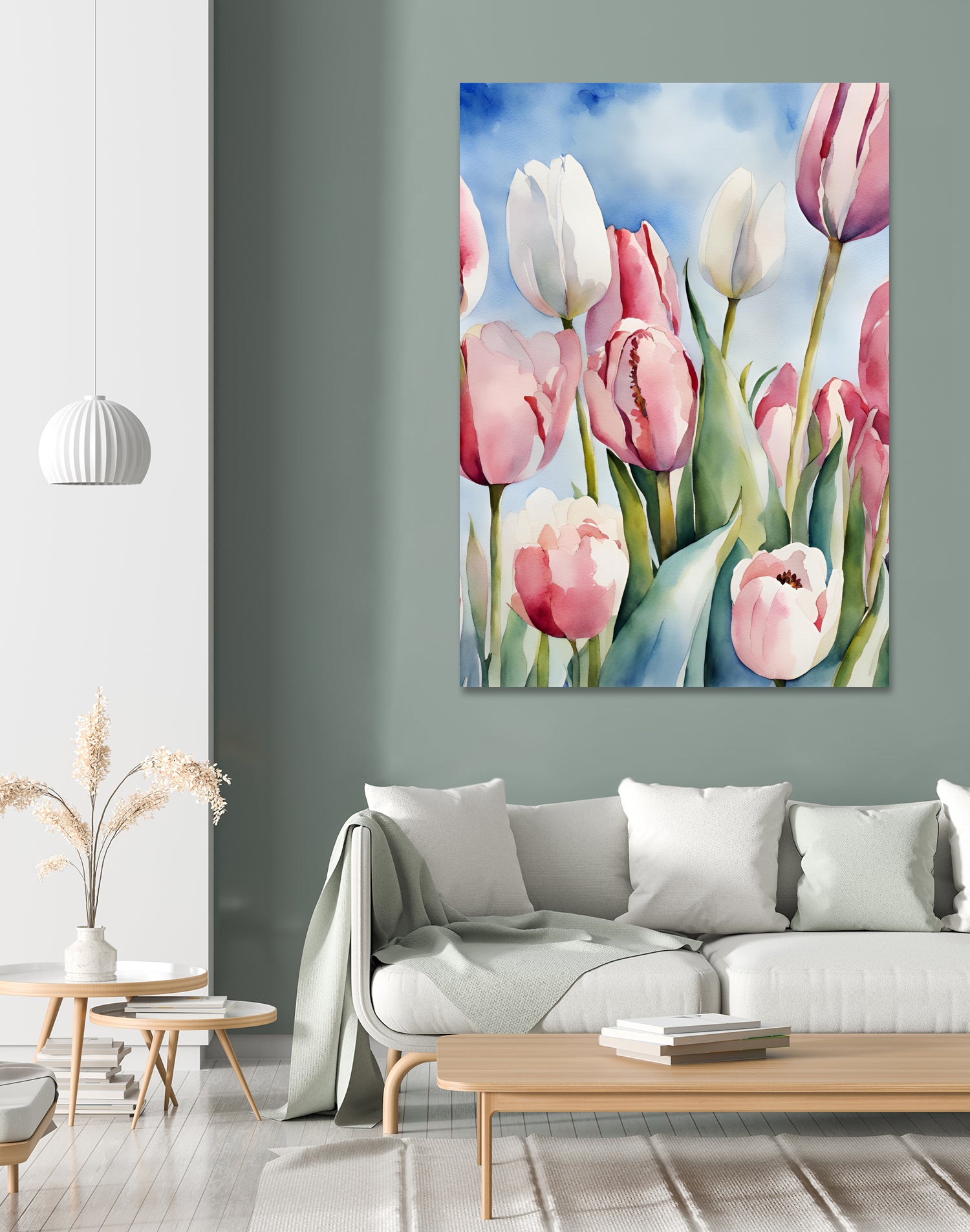 Tulpenfeld by Ohkimiko on GIANT ART - illustration tulpen