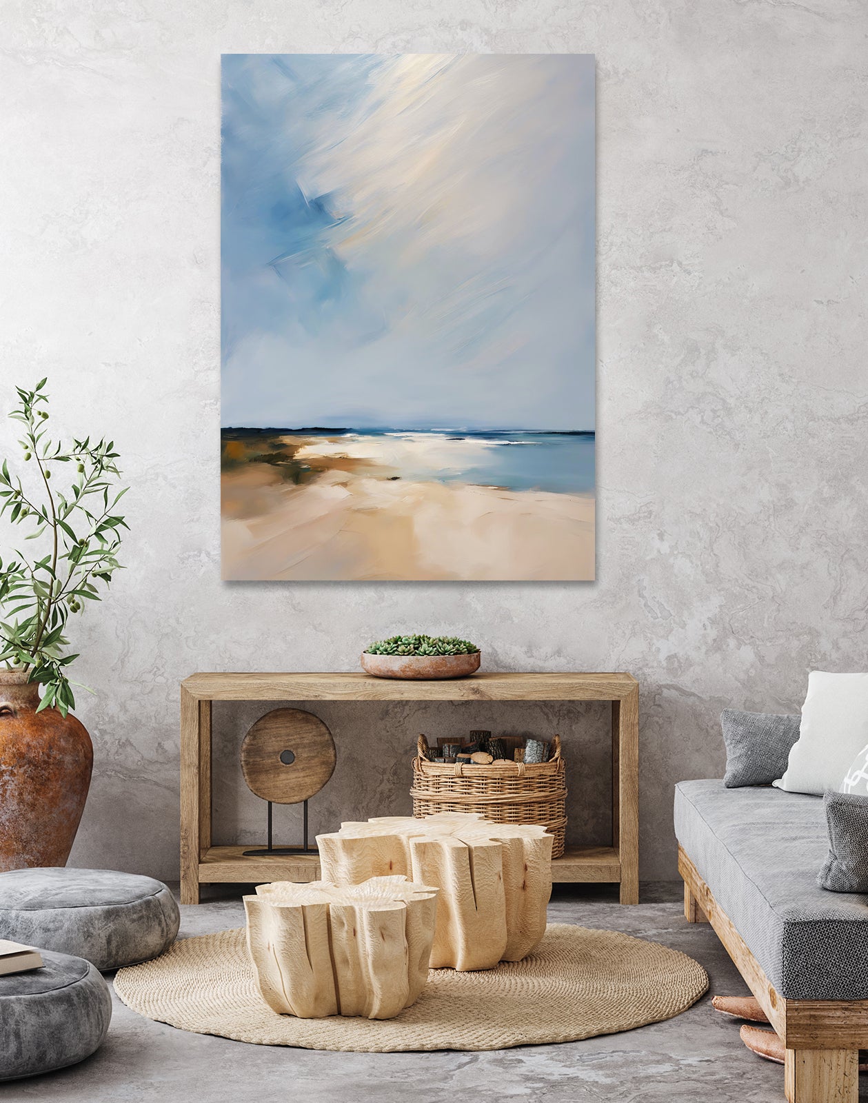 Quiet beach and sea by Ohkimiko on GIANT ART - nature and landscapes 