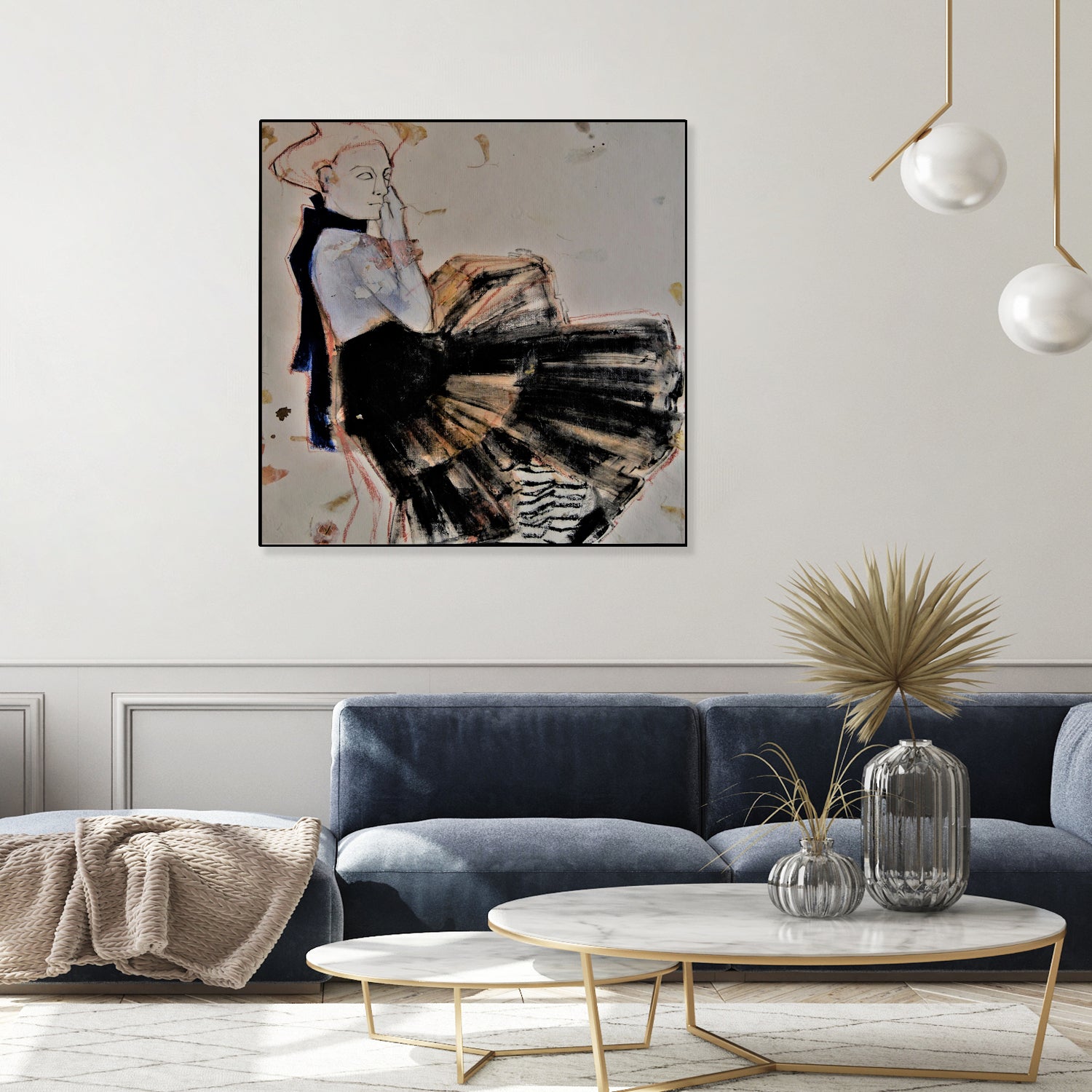 Blue Bow by Doris Schmitz on GIANT ART - 2784 illustration