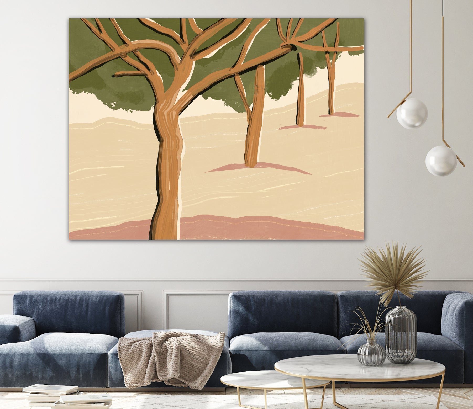 Landscape trees by Little Dean on GIANT ART - landscape painting