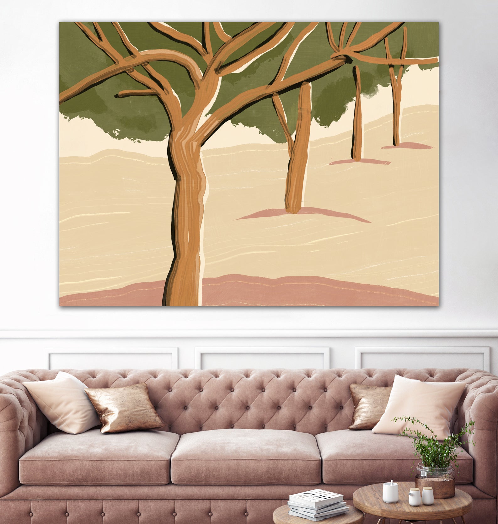 Landscape trees by Little Dean on GIANT ART - landscape painting