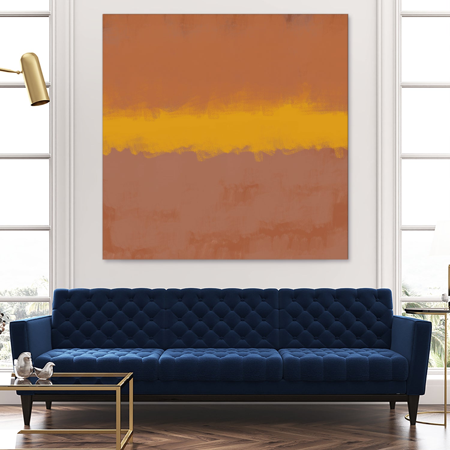 MODERN CALM by THE on GIANT ART - orange miuus studio rothko