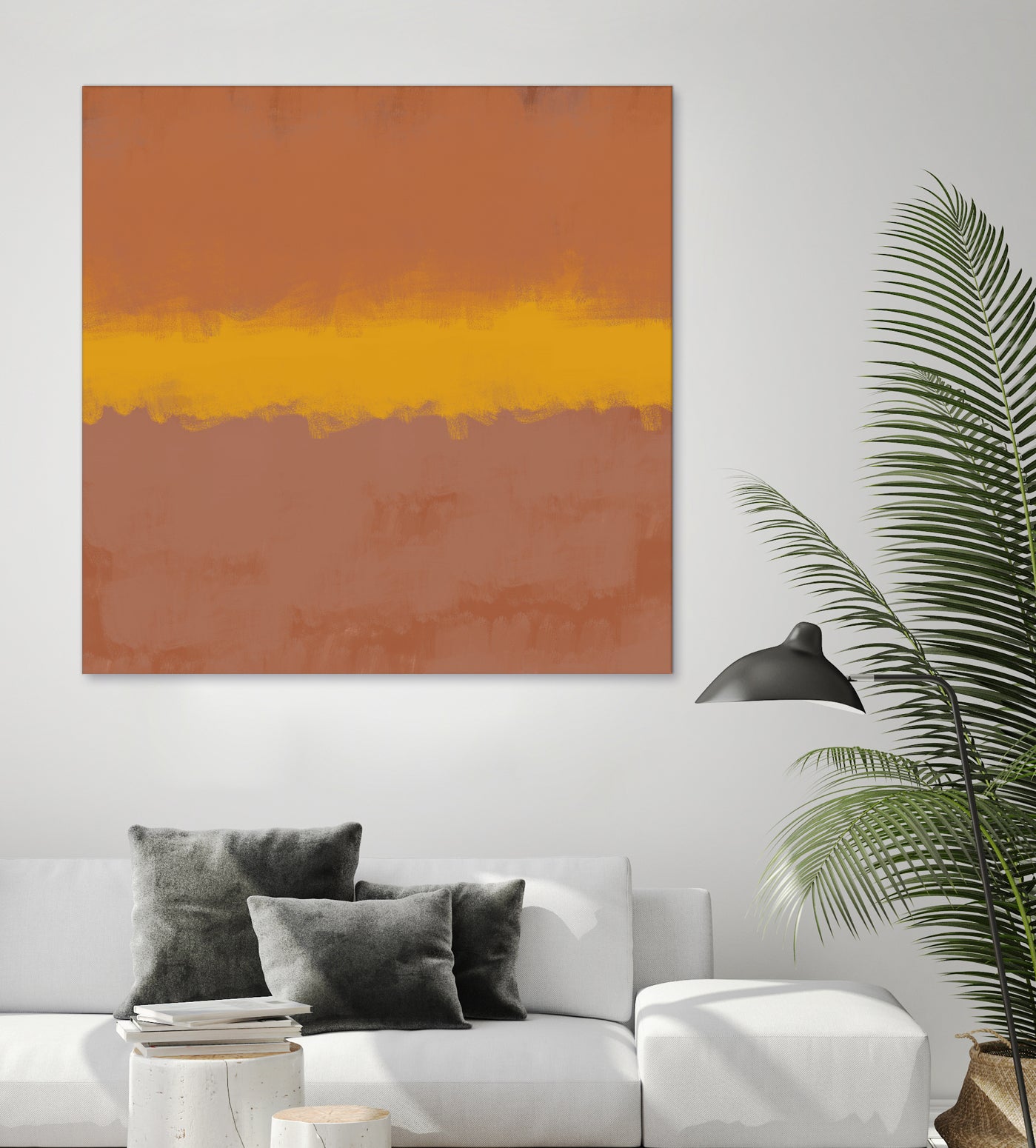 MODERN CALM by THE on GIANT ART - orange miuus studio rothko