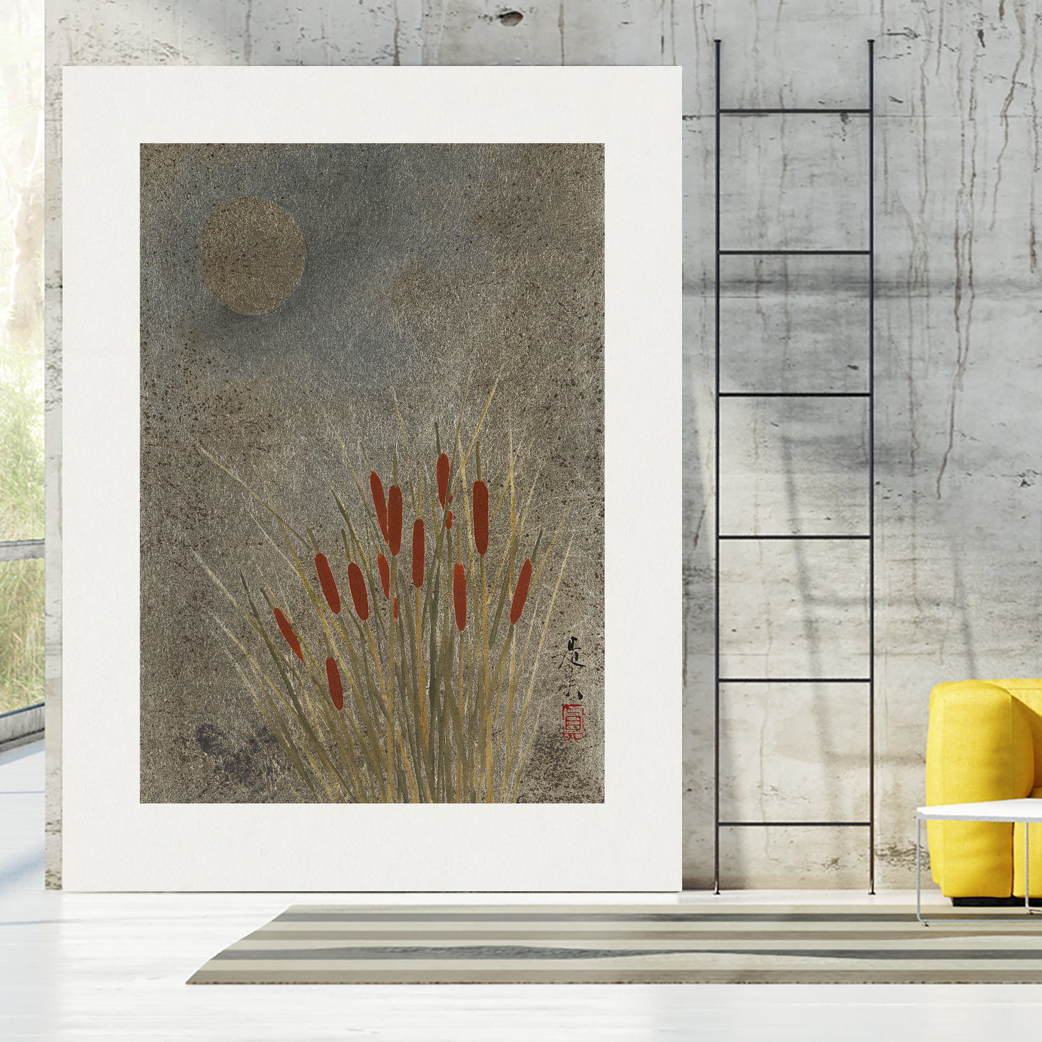 Japanese Grass Field At Night (1807a¬Ä¬ì1891) by Shibata Zeshin on GIANT ART - 9449 illustration