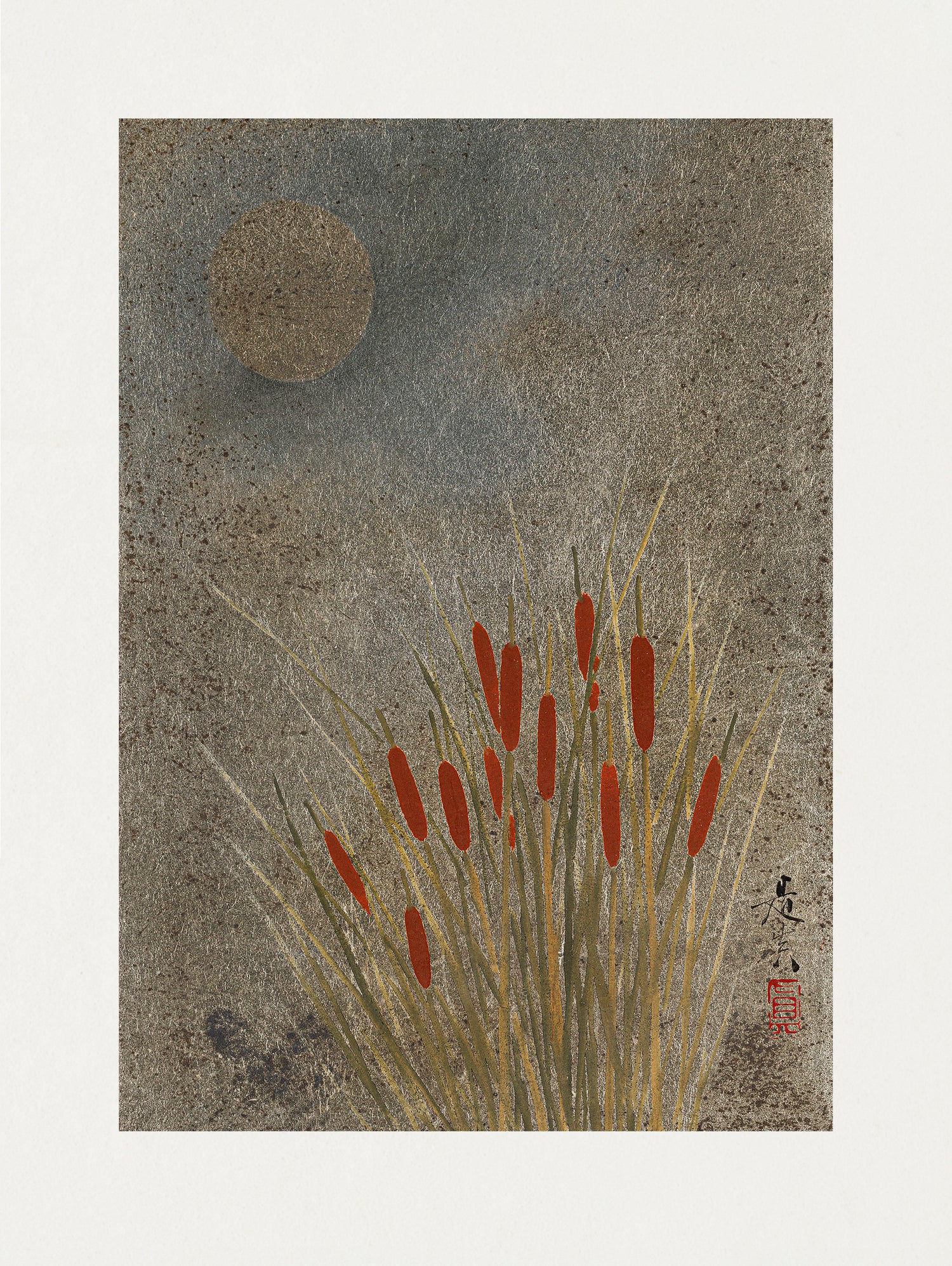 Japanese Grass Field At Night (1807a¬Ä¬ì1891) by Shibata Zeshin on GIANT ART - 9449 illustration