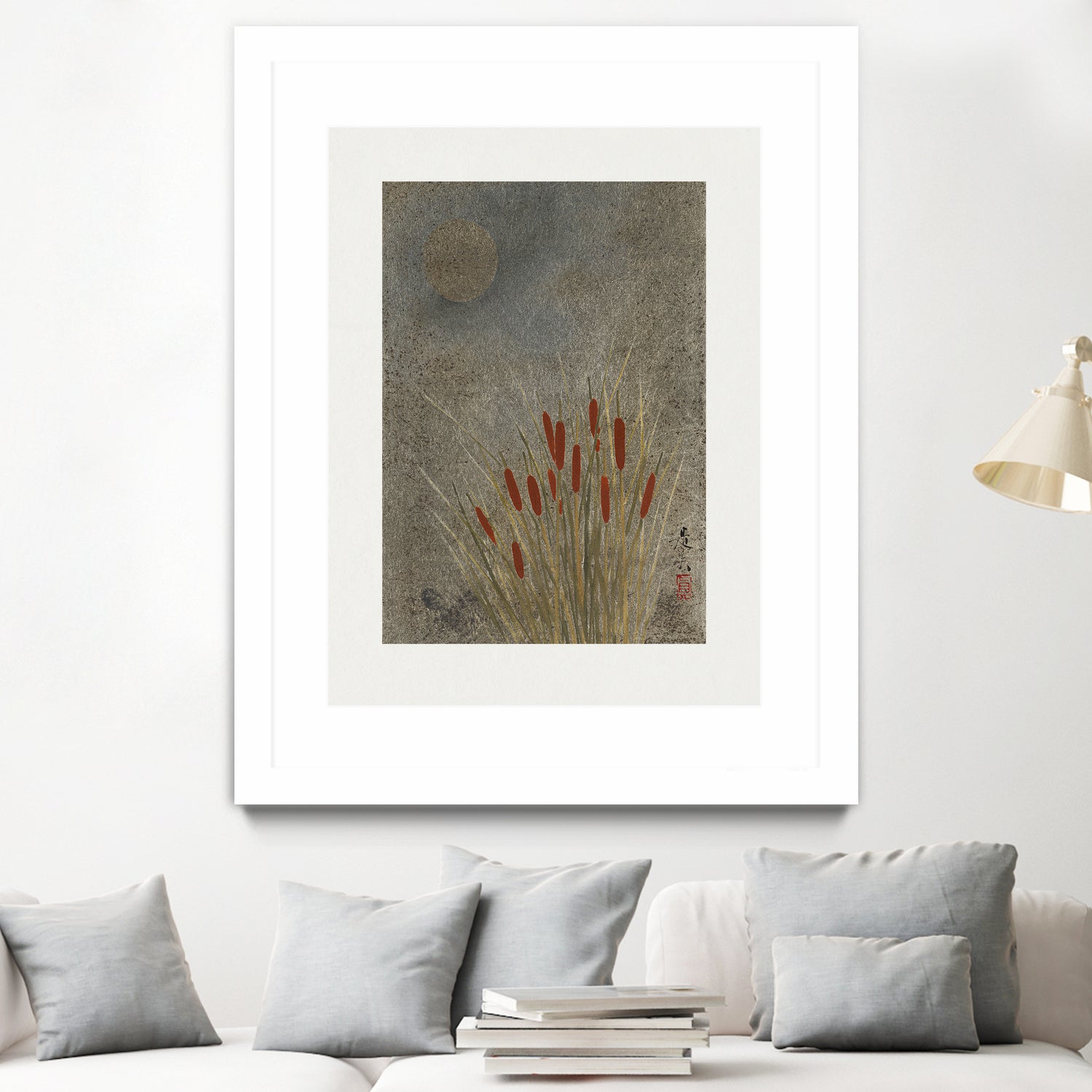 Japanese Grass Field At Night (1807a¬Ä¬ì1891) by Shibata Zeshin on GIANT ART - 9449 illustration