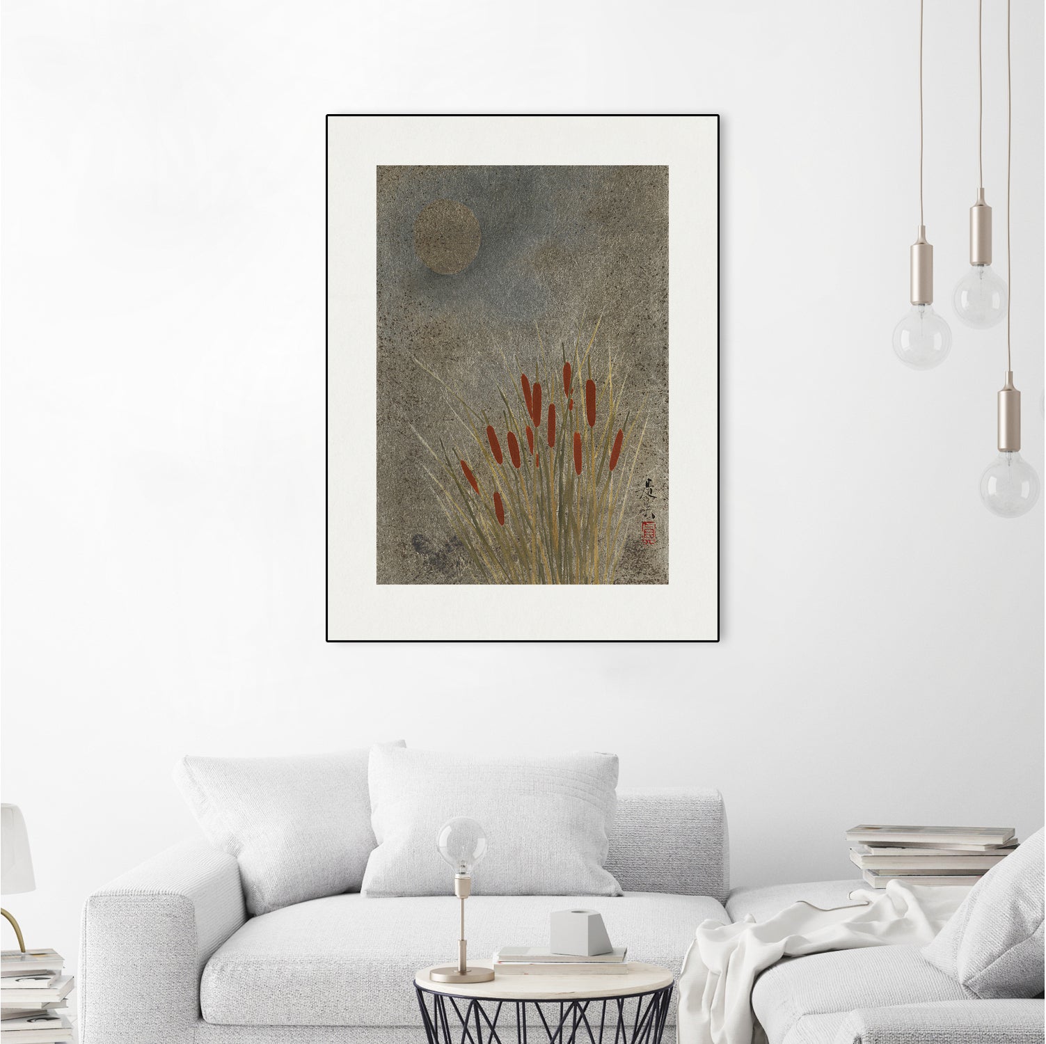 Japanese Grass Field At Night (1807a¬Ä¬ì1891) by Shibata Zeshin on GIANT ART - 9449 illustration