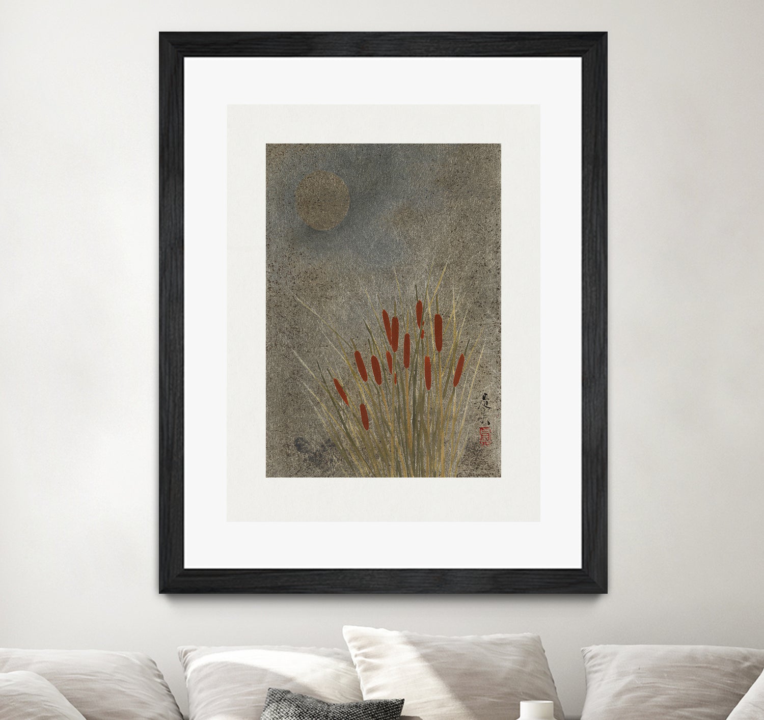 Japanese Grass Field At Night (1807a¬Ä¬ì1891) by Shibata Zeshin on GIANT ART - 9449 illustration