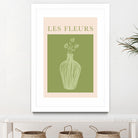 Potted Florals Beige and Green by Grace Digital Art on GIANT ART - flowers and plants text