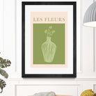 Potted Florals Beige and Green by Grace Digital Art on GIANT ART - flowers and plants text