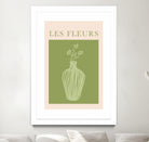 Potted Florals Beige and Green by Grace Digital Art on GIANT ART - flowers and plants text