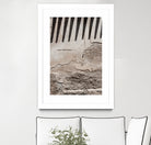 Shadow of lines at vintage wall by Photolovers on GIANT ART - abstract ground