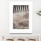 Shadow of lines at vintage wall by Photolovers on GIANT ART - abstract ground